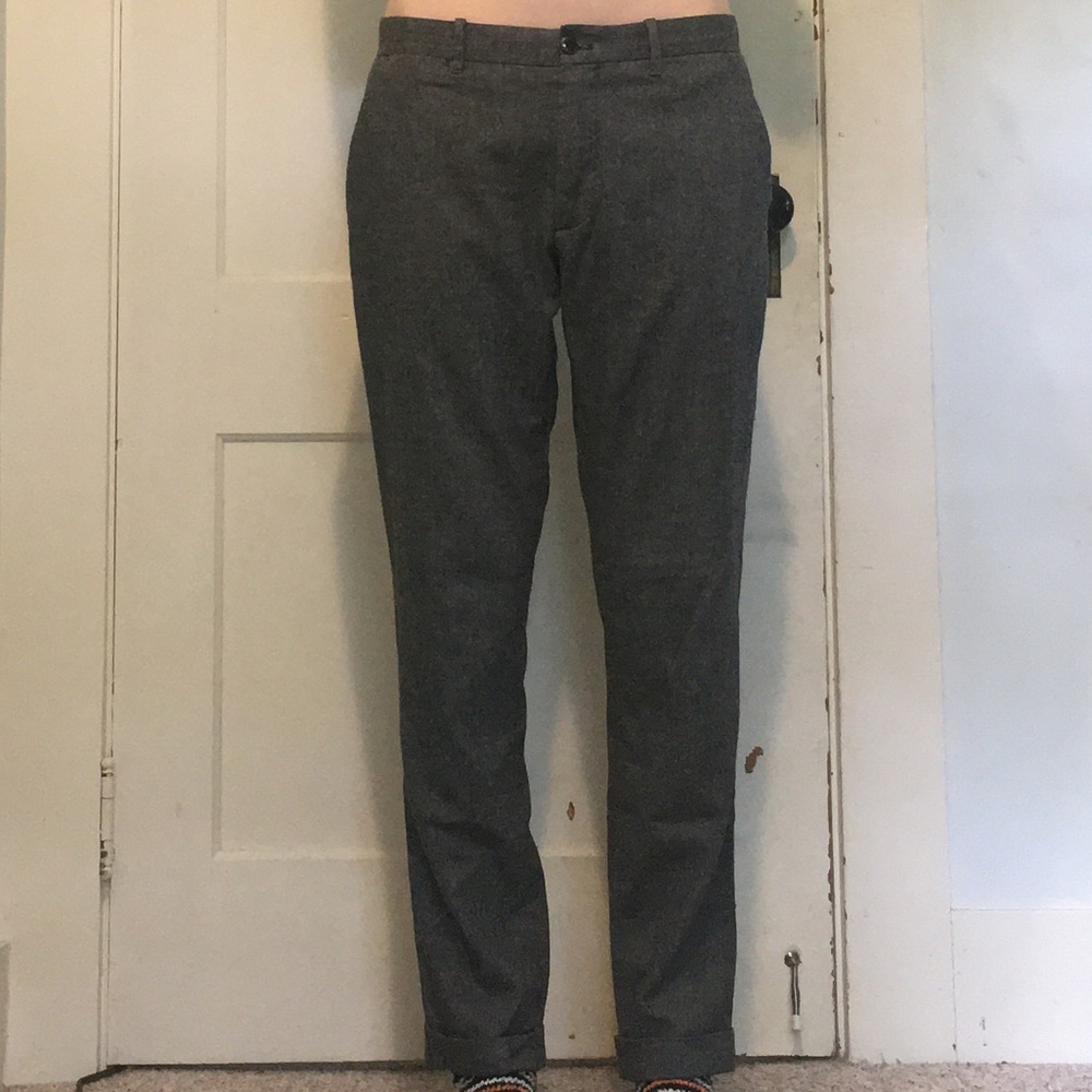Men’s Gap Nova Fides Wool Slim Leg Grey Trousers
